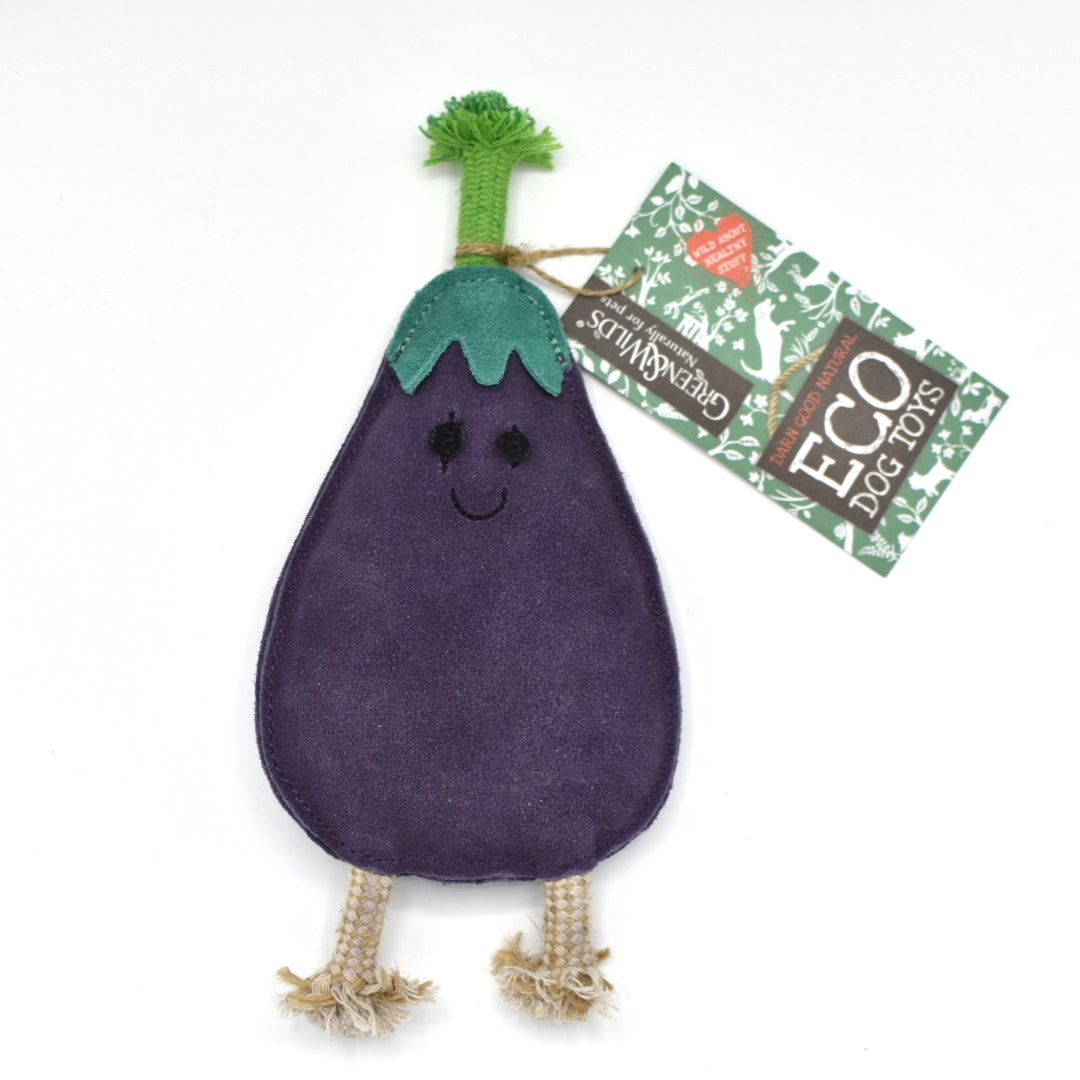 Austin the Aubergine - Eco Dog Toy